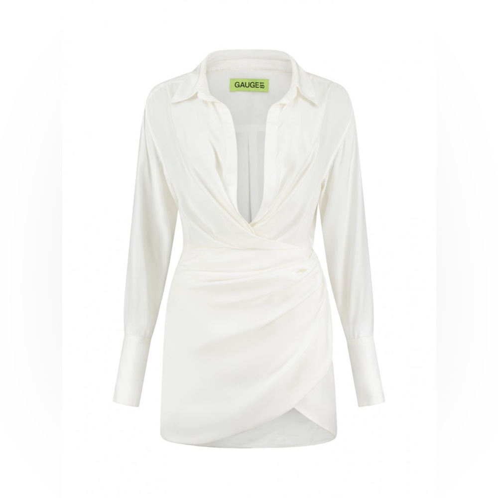 Gauge 81 Naha dress, white, size S.